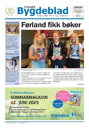 Tysvær Bygdeblad 22.05.25