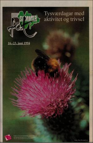 Tysvær Bygdeblad Bilag 09.06.94