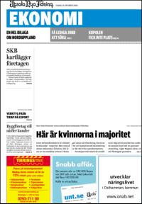 Upsala Nya Tidning UNT Ekonomi 2005-10-25