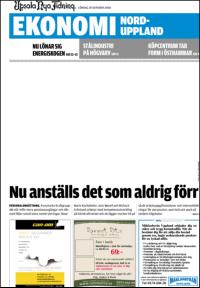 Upsala Nya Tidning UNT Ekonomi 2006-10-28