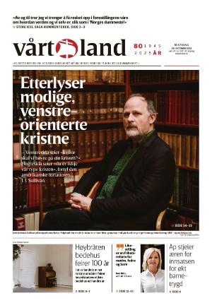 Vårt Land 20.10.25 Vårt Land 20.10.25