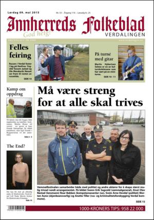 Innherreds Folkeblad Verdalingen 09.05.15