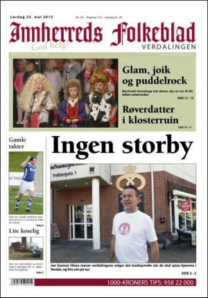 Innherreds Folkeblad Verdalingen 23.05.15