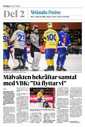 Vetlanda-Posten Del2 2025-04-10
