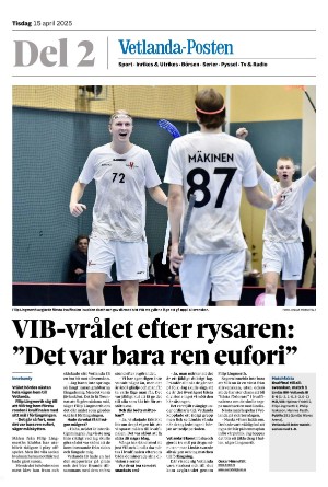 Vetlanda-Posten Del2 2025-04-15