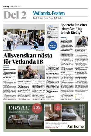 Vetlanda-Posten Del2 2025-04-26