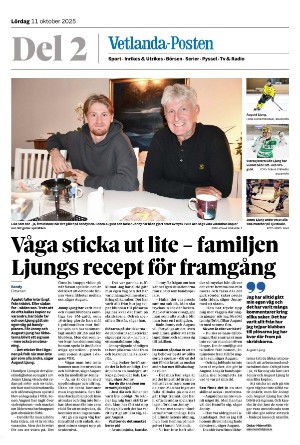 Vetlanda-Posten Del2 2025-10-11
