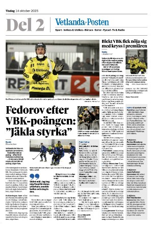 Vetlanda-Posten Del2 2025-10-14