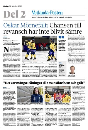 Vetlanda-Posten Del2 2025-10-18
