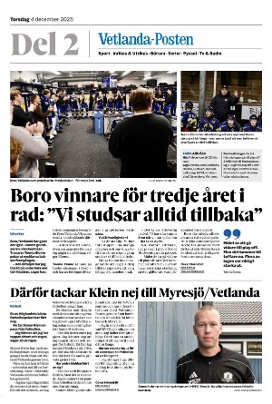 Vetlanda-Posten Del2 2025-12-04